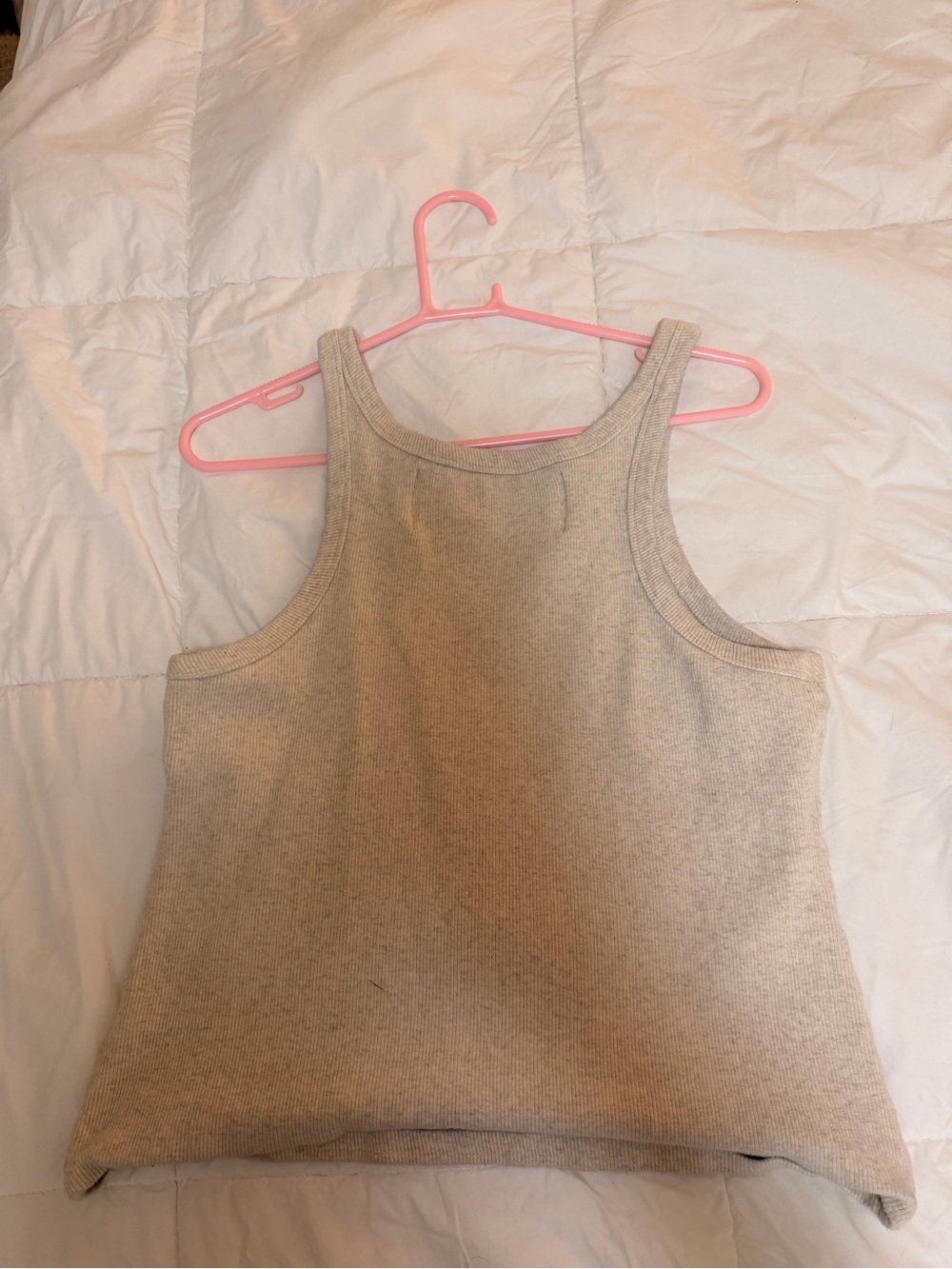 MOTHER Move It Ribbed Tank Top, Size L - Picture 4 of 5